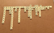 Scrabble Tiles Green Font
