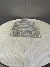 Butter Dish And Lid Pressed