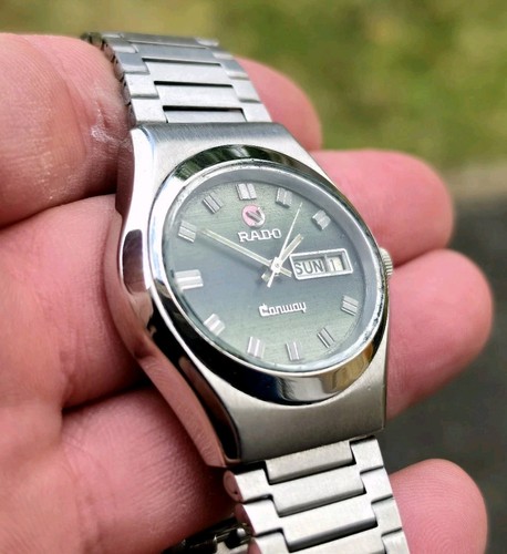 Vintage rado conway green dial - vintage,