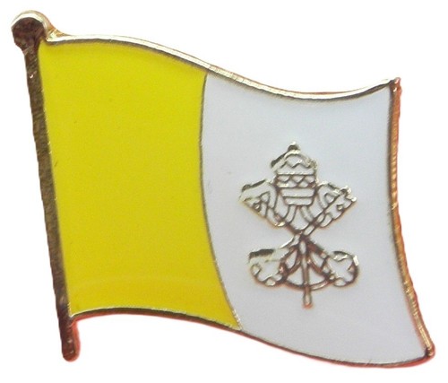 Vatican city flag pin badge - vatican,