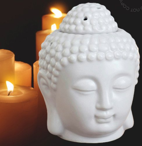 Large buddha head - head, oil