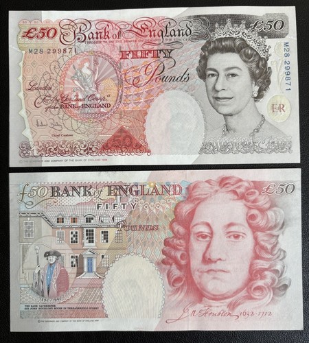 Unc bank england old 50 - of, £50