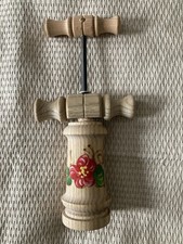 Double-Action Wood Corkscrew