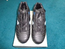 New Mitre Italia Junior F5805 Rugby Boots Mid Cut Retro Vintage Black/Blue UK 5
