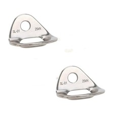 2pcs 10mm Stainless Steel Anchor Bolt Hanger Plate Rock Climbing Caving Equip