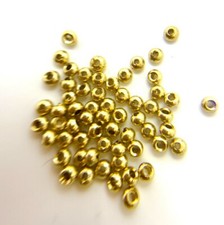  50 PIECES BRASS BEADS PURE