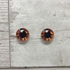 Pair of glass eyes great for needle felting, taxidermy, dragon eyes cat eye(132)