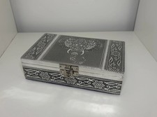 Metal Engraved Elephant Silver