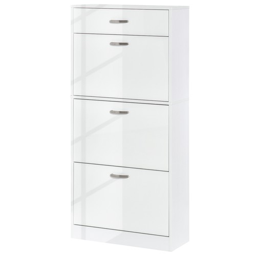 Homcom shoe cabinet with - cabinet,