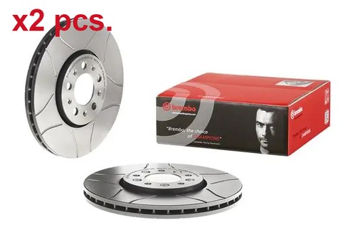 Pcs front brake disc rotors - x2,