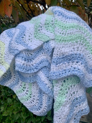 Handmade crochet blanket baby - handmade,