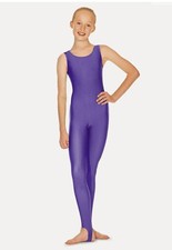 Purple lycra dance gymnastics catsuit / unitard by Roch Valley age 3