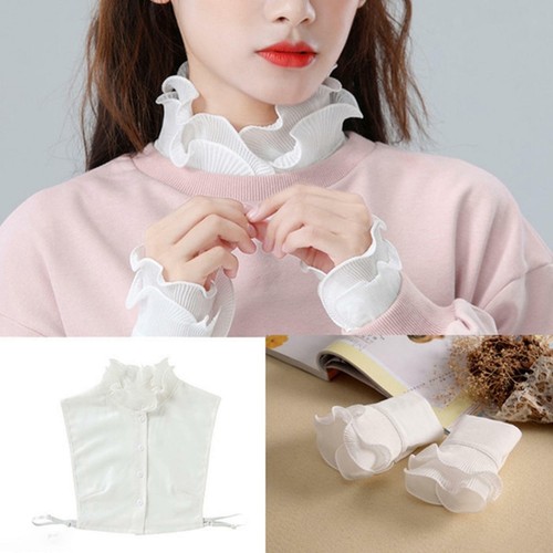 White ribbed frilled - white,