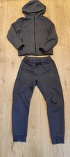Nike Tech Fleece Boys Junior Large 147-158 Charcoal Grey 2 Piece Tracksuit Set