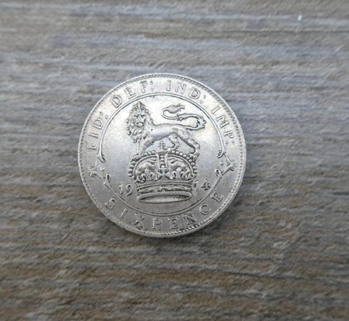 1914 sixpence george - sixpence,