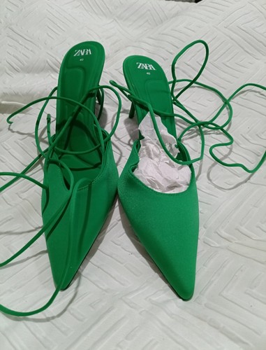 Emerald green ankle tie - emerald,