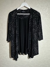 Saloos Black Stretch Printed