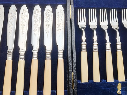 Antique cased silver plated - cased,