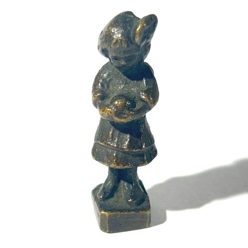Girl art deco bronze - girl,