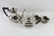Silver Plate Tea Service Four Piece George III Style Vintage Ware 1858g
