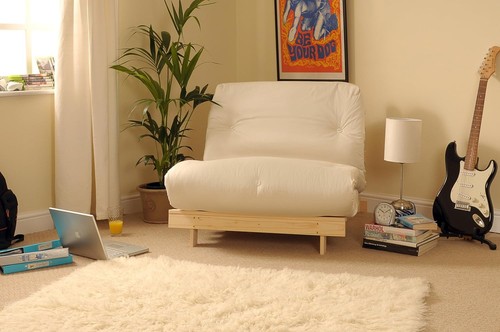 Small single wooden futon - small,