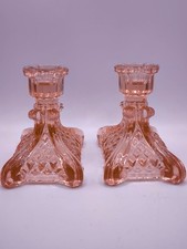 Pair of Vintage Art Deco Pink