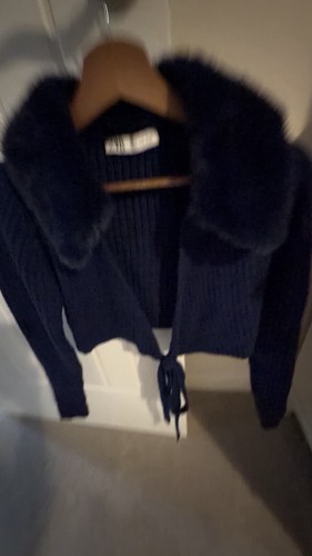 Zara blue wool - blue, cropped