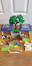 Playmobil 4344 Animal Vets Clinic Zoo Farm Set - Used with Box - incomplete