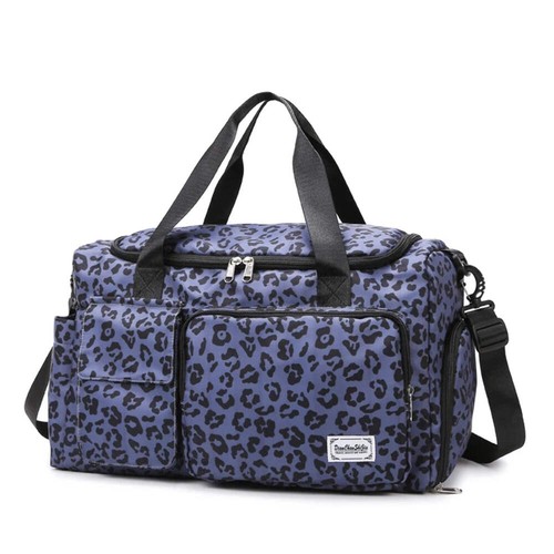 Leopard print large duffel - large,