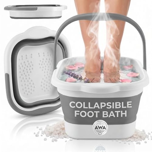 Collapsible foot soaking - collapsible, tub