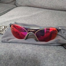 OAKLEY Sub Zero Vintage 90s Red Iridium Shield Sunglasses Rare Lightweight Retro