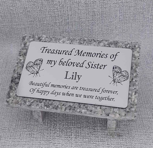 Laser etched personalised grey - laser,