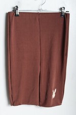 Missguided PLAYBOY Womens Cycling Shorts - Brown - Size 6  (c19)