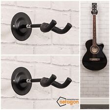 2 x Short Arm Bass Banjo Electric Guitar Hanger Hook Holder Wall Mount Display