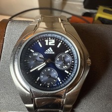 Adidas 10-0209 |  Men's Chronograph Watch, Blue Dial, Stainless Steel Band 40mm 