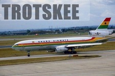 35mm Slide Ghana Airways 9G-ANA McDonnell Douglas DC-10-30 1984 Original