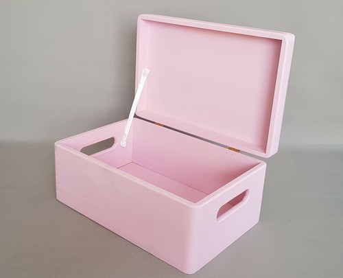 Wooden box pink storage - box,