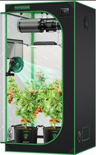 VIVOSUN S336 3x3 Grow Tent, 90*90*180cm High Reflective Mylar,600D Oxford Canvas