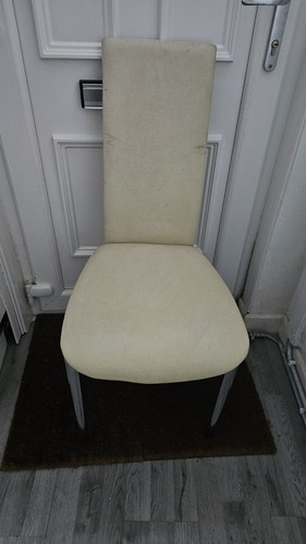 Cream highback dining chair - cream,