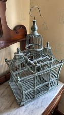 Vintage Ornate Decorative Birdcage Pagoda Style Cage Shabby Chic Display