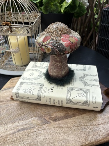 Floral fabric mushroom - floral,
