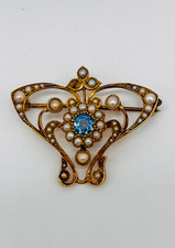 Edwardian 15ct Gold Aquamarine