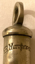 Hudson's General Service Whistle THE METROPOLITAN 1939/1972 nickel plated brass