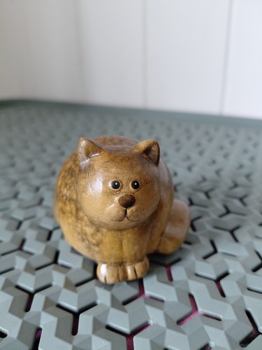 Vintage 1990s ceramic fat cat - vintage,
