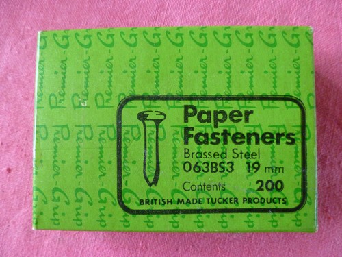 Vintage split pin - , paper