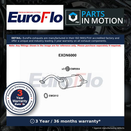 Exhaust back rear - rear, box