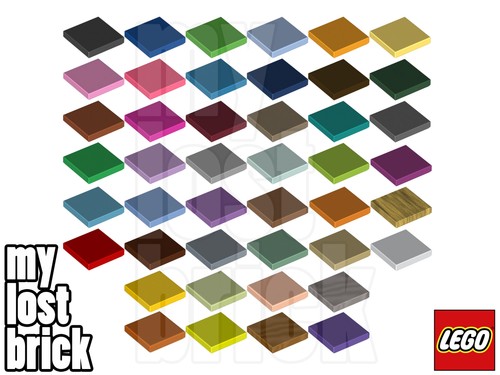 Lego part 3068 tiles 2x2 - -,
