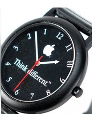 Apple Think Different Vintage Watch, Black face, Runs Backwards