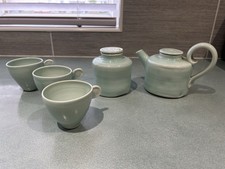 Studio Pottery Celadon Tea Set
