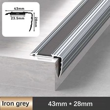 Aluminium Stair Nosing Edge Trim Step Nose Edging Nosings Carpet